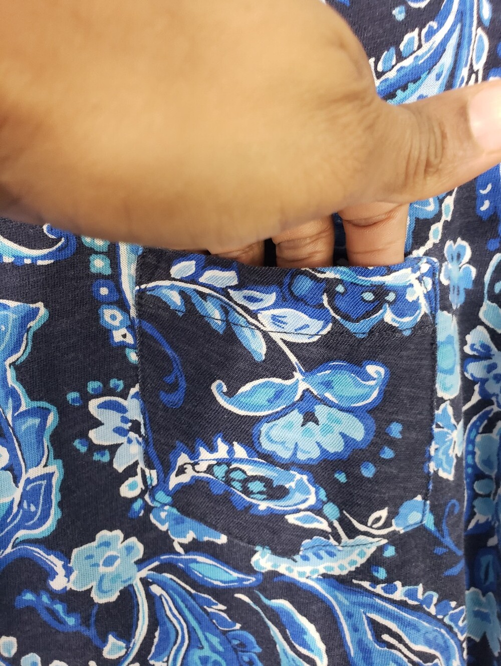 Polo Ralph Lauren Blue Vintage Paisley All-Over Print Mens Polo Shirt Size XL - Picture 7 of 9